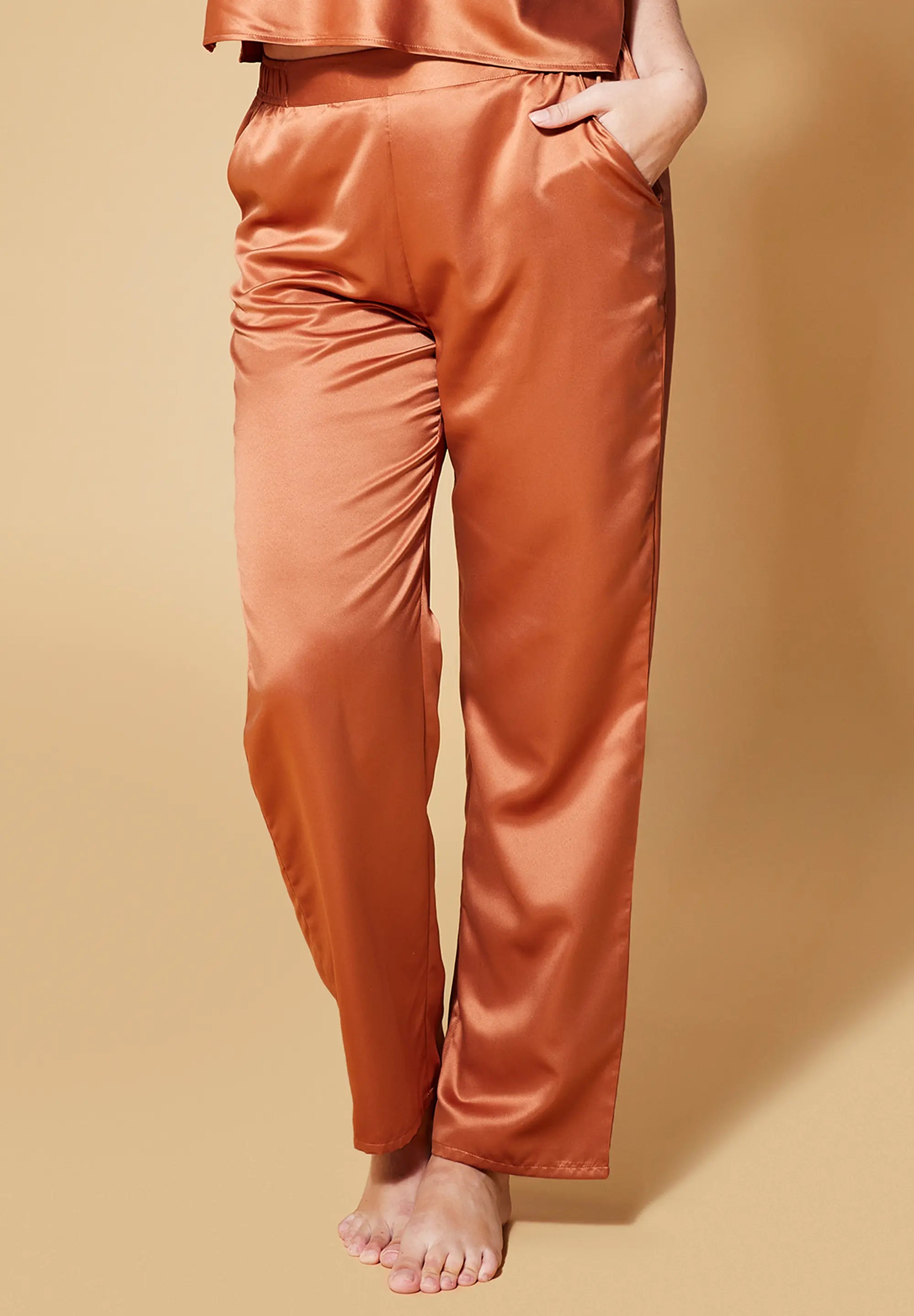 Pantalon Glam Chic Soleil Caramélisé