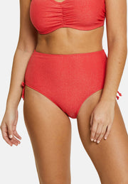 Culotte de bain taille haute Bask in bliss Rouge Poppy