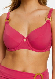 Haut de maillot de bain avec armatures Elevated Basics Rose Virtuel