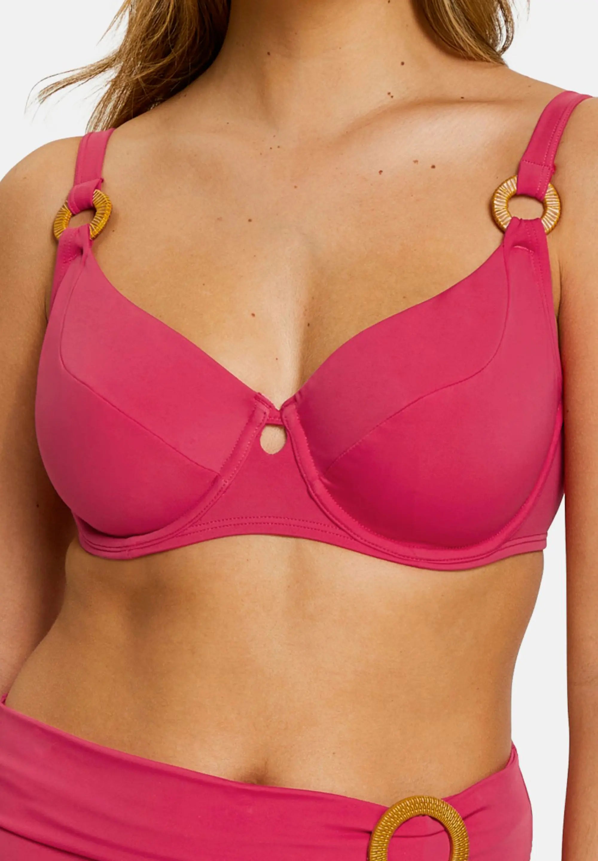 Haut de maillot de bain avec armatures Elevated Basics Rose Virtuel