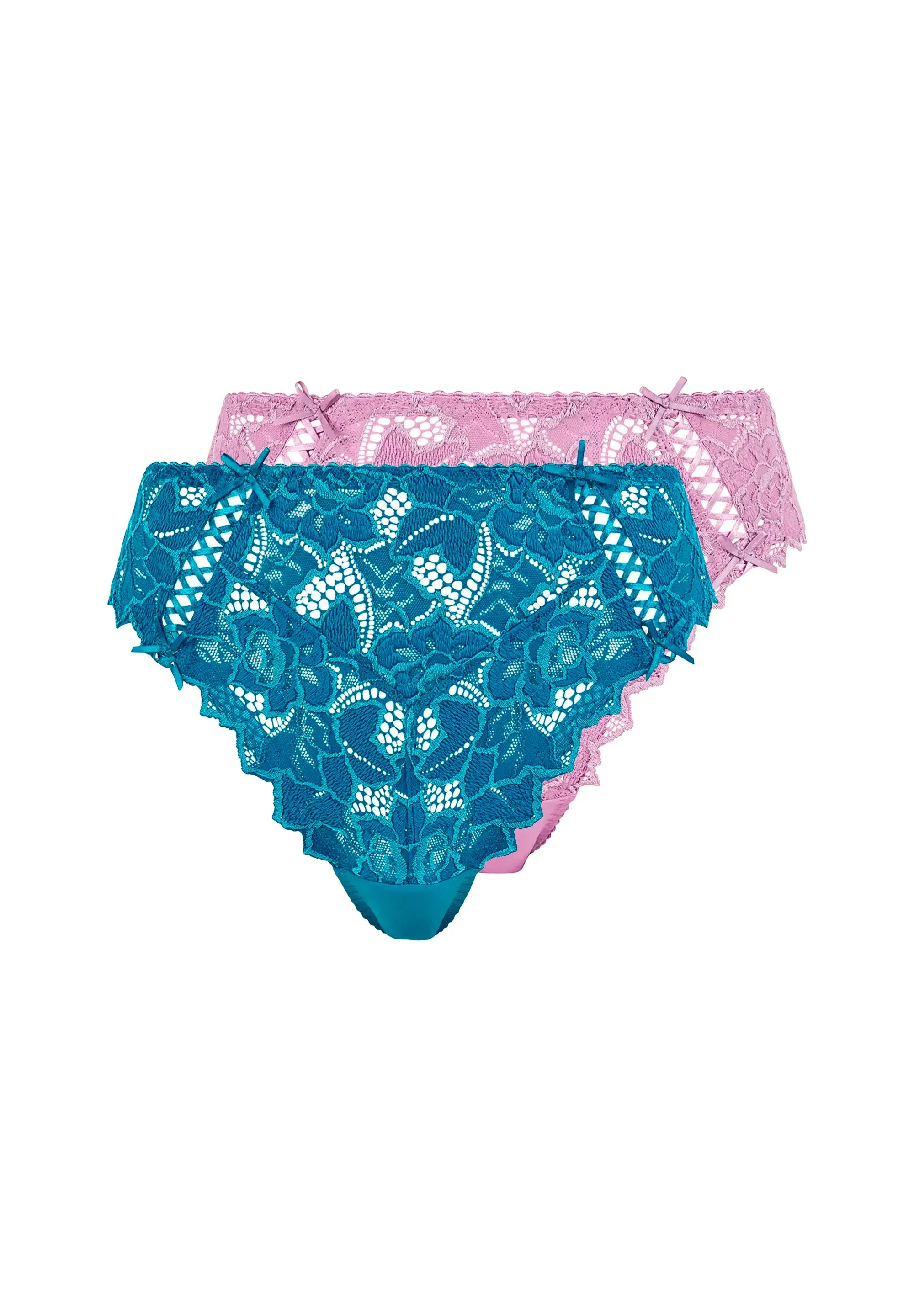 Lot de 2 slips Arum Bleu Céleste et Lavande