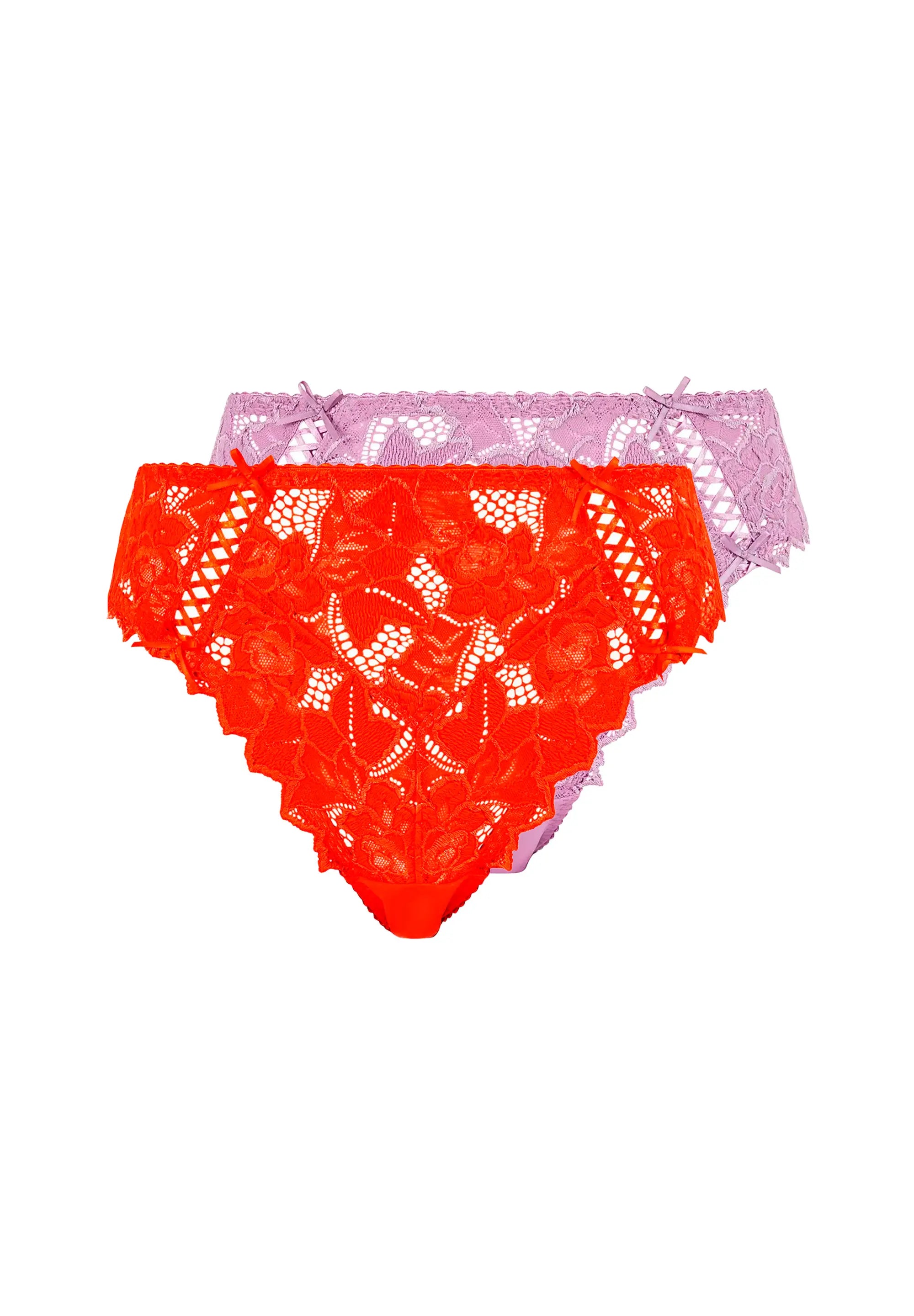 Lot de 2 slips Arum Orange Mandarine et Lavande