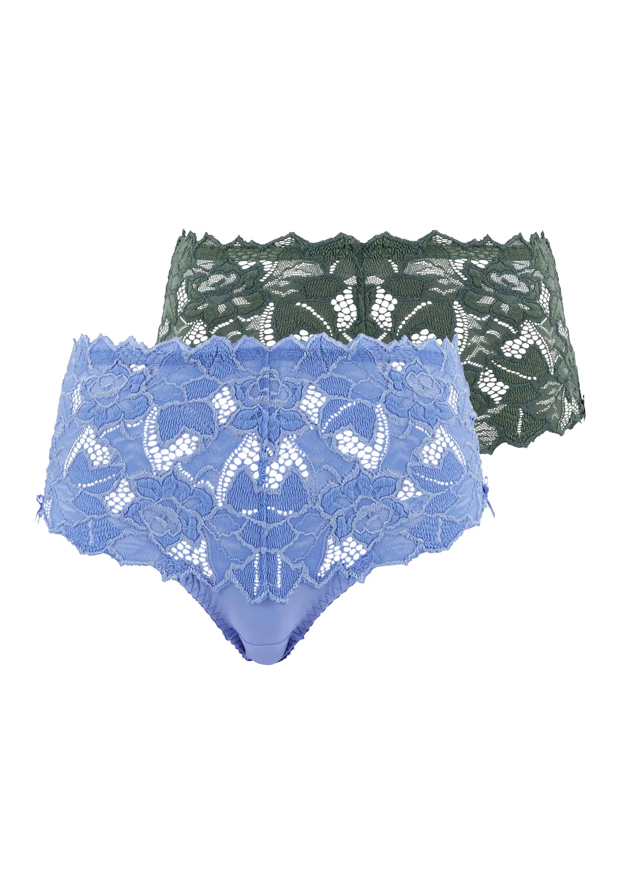 Lot de 2 culottes Arum Bleu Jacaranda et Vert Thym