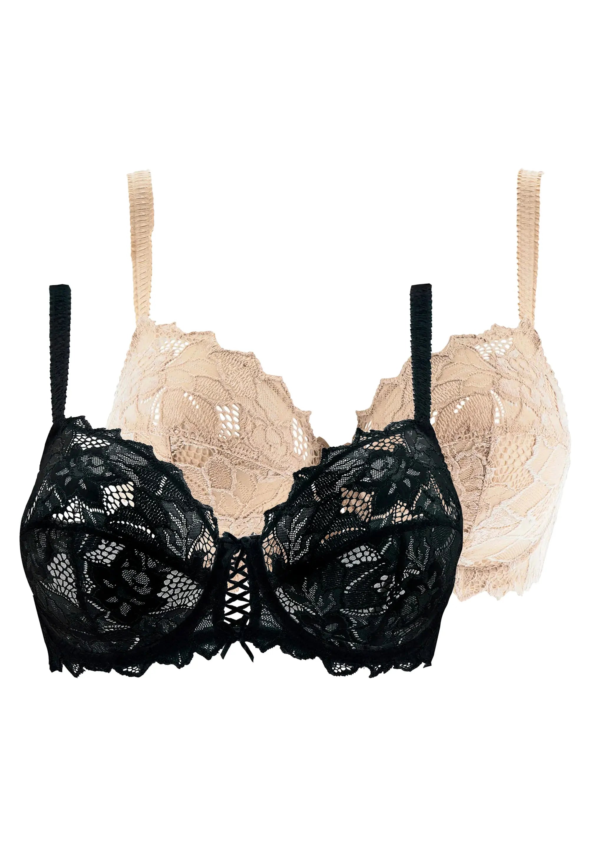 Lot de 2 soutiens-gorge Duo Arum Noir et Skin