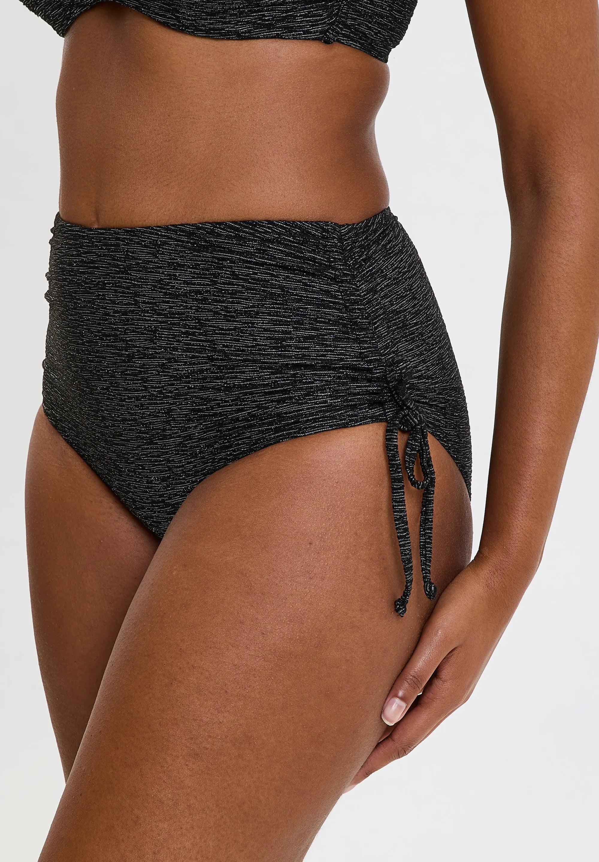 Culotte taille haute de bain Palm Cove Noir