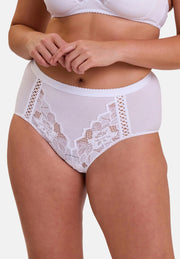 Culotte taille haute Coton d'Arum Blanc