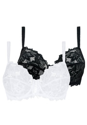 Lot de 2 soutiens-gorge Duo Arum Noir et Blanc