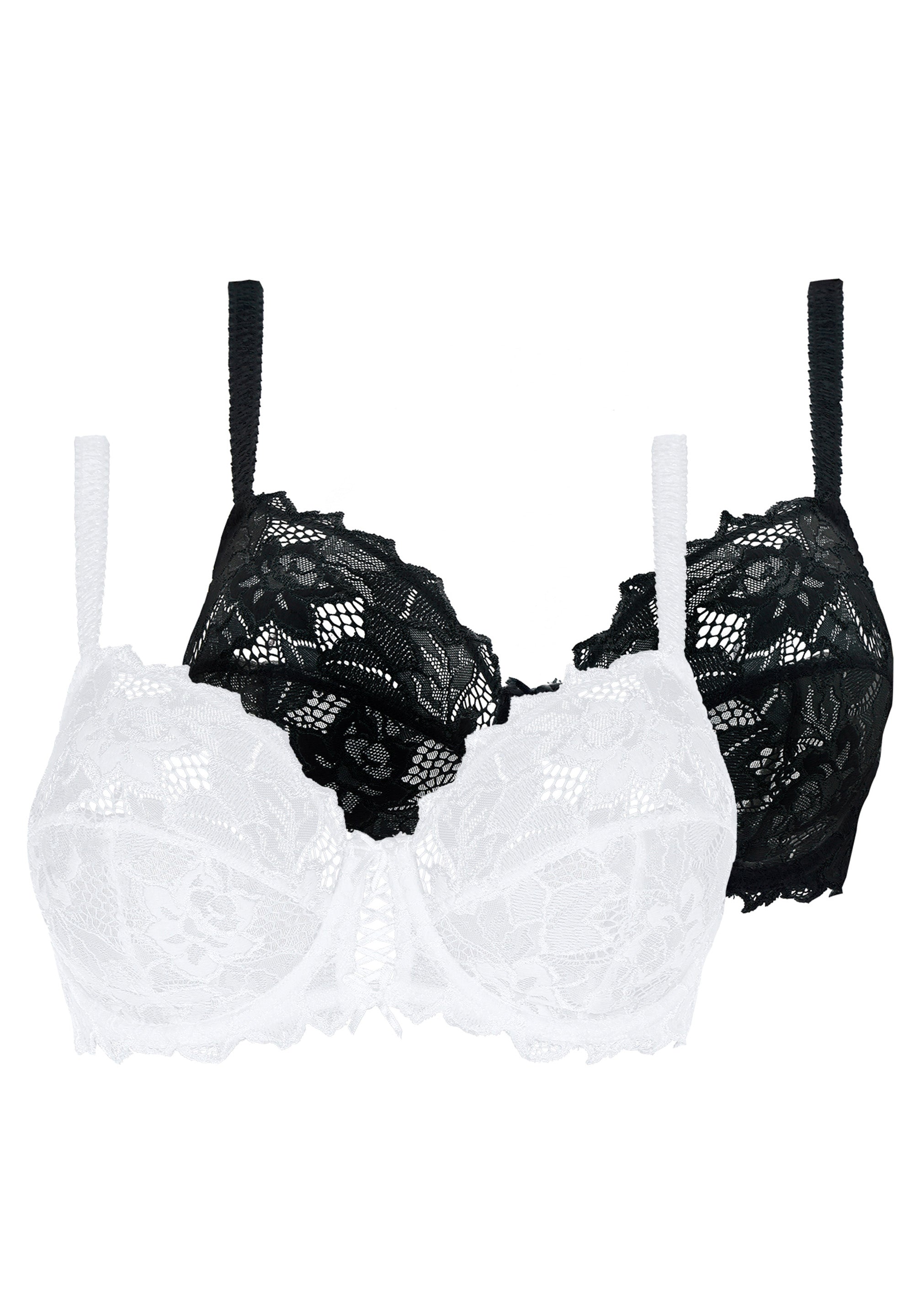Lot de 2 soutiens-gorge Duo Arum Noir et Blanc