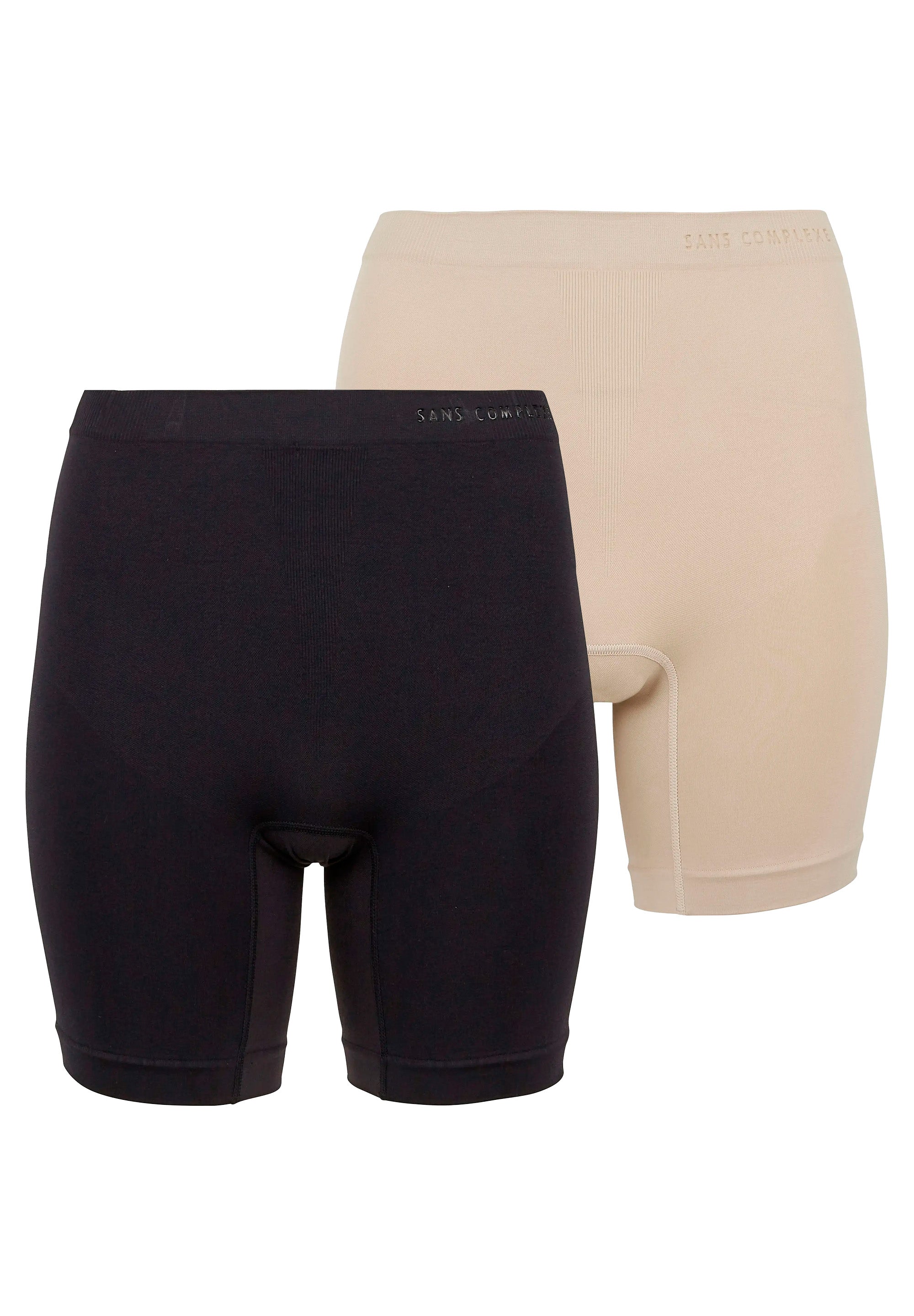 Lot de 2 shorts anti-frottements Noir et Skin