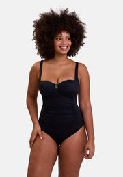 Maillot de bain une pièce sans armatures Speekaboo Shape Noir