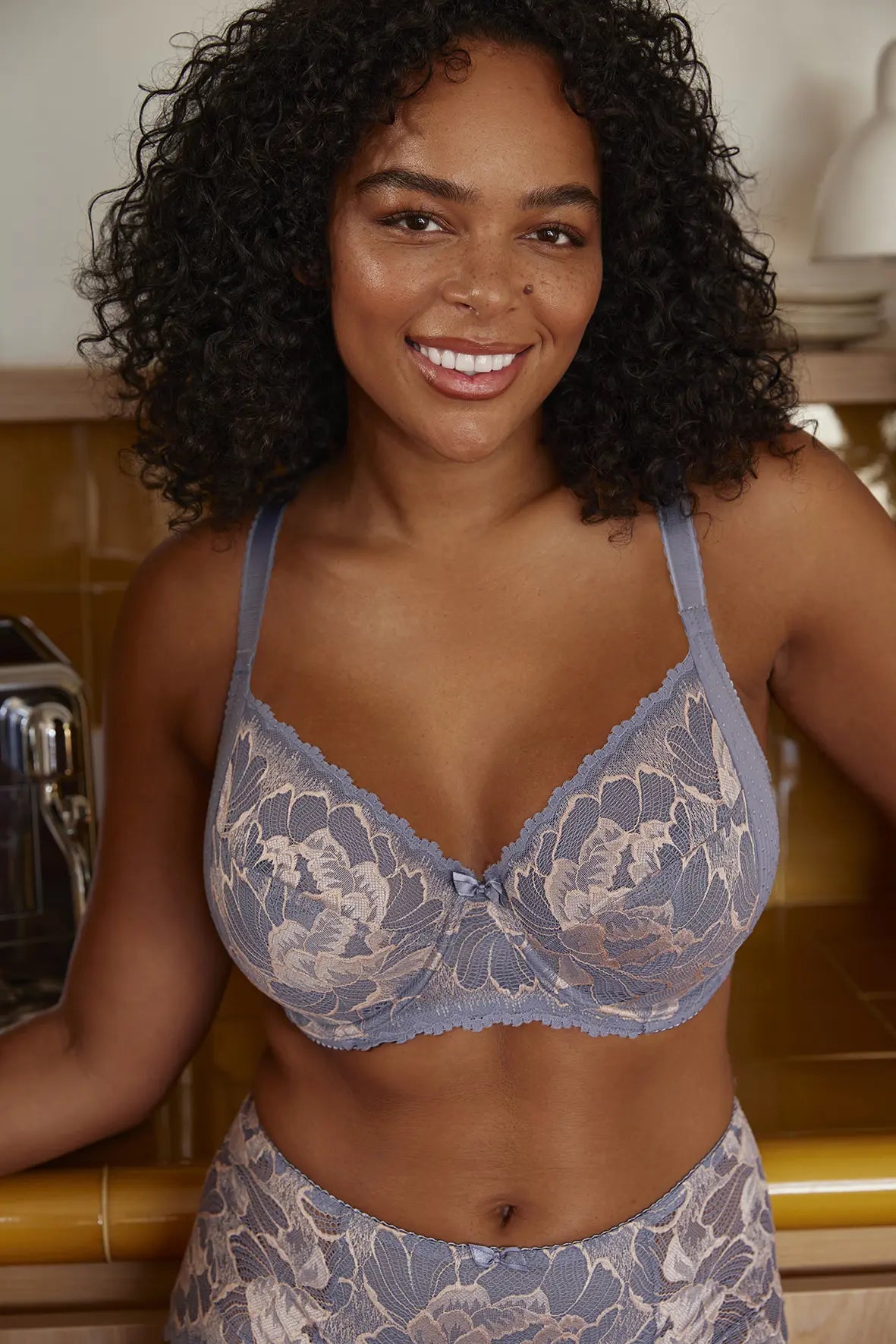 Soutien-gorge emboîtant Capucine Gris & Rose Pâle