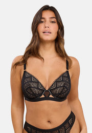 Soutien-gorge plongeant Dehlia Noir