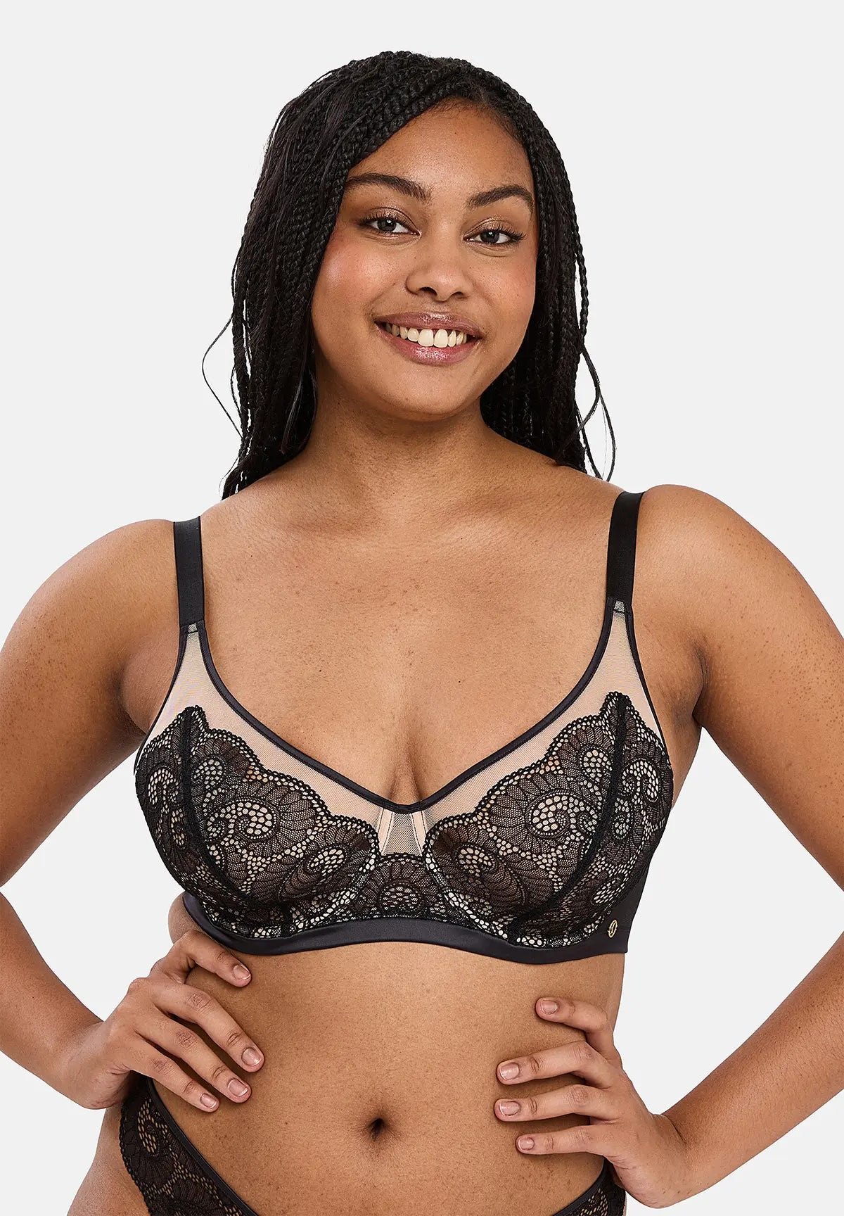 Soutien-gorge emboîtant Serena Noir / Peau